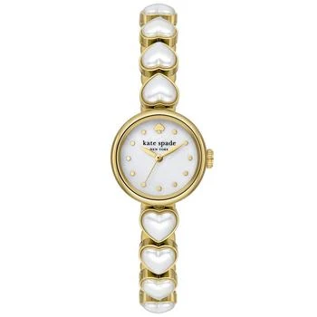 Kate Spade | Women's Monroe Three Hand Gold-Tone Stainless Steel and Imitation Pearl Watch 24mm 