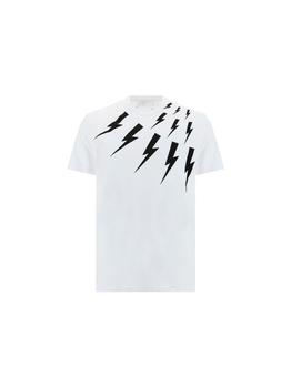 Neil Barrett | Neil Barrett Mens White Other Materials T-Shirt商品图片,8折, 满$175享9折, 满折