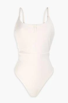 Onia | Lola stretch-jacquard swimsuit,商家THE OUTNET US,价格¥420