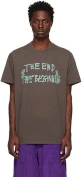 推荐Brown 'End And Beginning' T-Shirt商品
