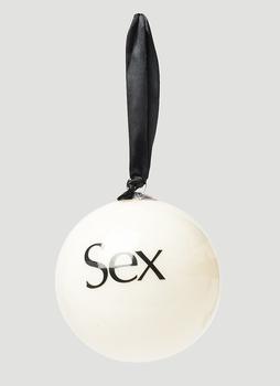 推荐Sex Print Glass Bauble in White商品