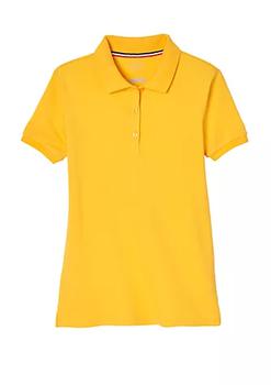 推荐Girls 7-20 Short Sleeve Stretch Piqué Polo Shirt商品
