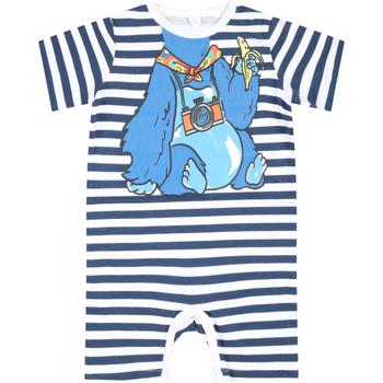 推荐Stella McCartney Kids Multicolor Romper For Baby Boy With Chimpanzee商品