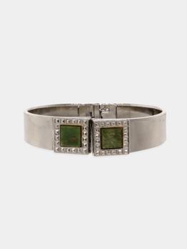 商品1928 Jewelry | Jade Semi Precious Square Spring Bracelet,商家Lord & Taylor,价格¥337图片