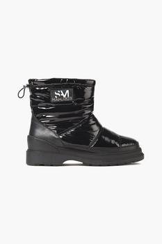 sam edelman靴, Sam Edelman | Carlton leather-trimmed coated-shell snow boots商品图片 2.9折