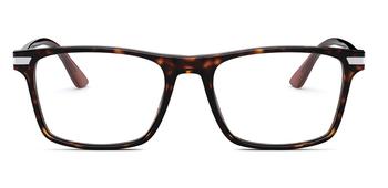 推荐Demo Rectangular Men's Eyeglasses PR 01WV 01A1O1 56商品