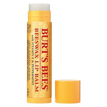 product 100% Natural Origin Moisturizing Lip Balm Original Beeswax with Vitamin E & Peppermint Oil, Beeswax image