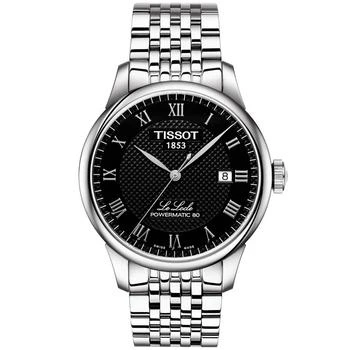 推荐Men's Swiss T-Classic Le Locle Powermatic 80 Gray Stainless Steel Bracelet Watch 39.3mm商品
