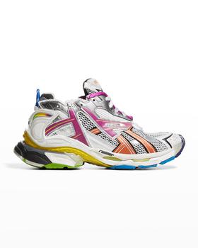 推荐Men's Multicolor Mesh Runner Sneakers商品