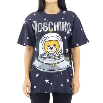 商品Moschino | Ladies Black/ Multicolor Space Teddy Bear Moschino Over T-shirt,商家Jomashop,价格¥932图片