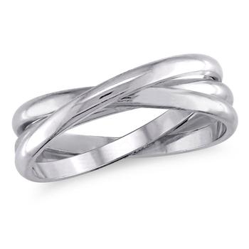 商品Amour | 14kt White Gold Men's Wedding Band 3mm each band,商家Jomashop,价格¥3523图片