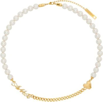Ambush | White & Gold Pearl Chain Mix Necklace,商家SSENSE HK,价格¥1387