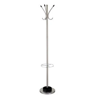 Homezia | 13" X 68" Brushed Steel Brushed Steel Stand  Coat Rack,商家Premium Outlets,价格¥1106