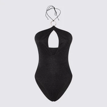 OSÉREE | OSÉREE BLACK LUMIERE RING MAILLOT ONE PIECE SWIMWEAR,商家Baltini,价格¥1399