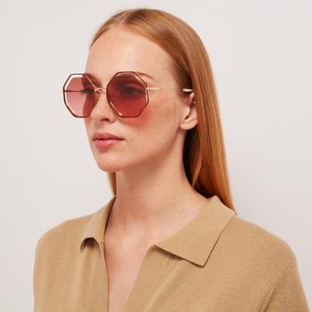 推荐Chloé Women's Poppy Octagon Frame Sunglasses商品