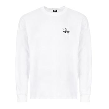美国stussy, STUSSY | Stussy Long Sleeve T-Shirt Basic Logo - White商品图片 