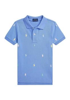 Ralph Lauren | Lauren Childrenswear Boys 2 7 Polo Pony Cotton Mesh Polo Shirt,商家Belk,价格¥226