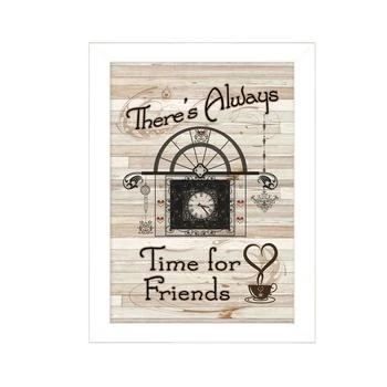 Trendy Décor 4U | Time for Friends by Millwork Engineering, Ready to hang Framed Print, White Frame, 10" x 14",商家Macy's,价格¥420