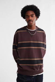 推荐UO Striped Crew Neck Sweatshirt商品