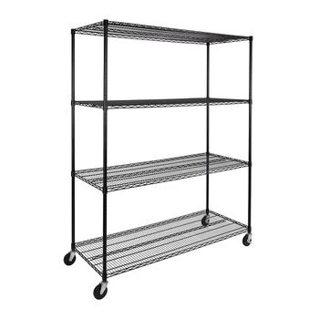 Seville Classics | UltraDurable 4-Tier NSF Steel Wire Shelving, 60" W x 24" D x 76" H,商家Macy's,价格¥2462