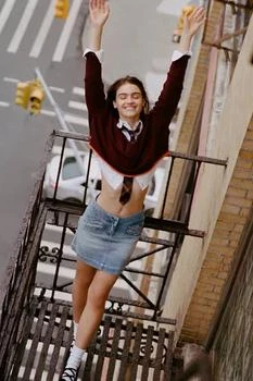 BDG | BDG Quin Denim Mini Skirt,商家Urban Outfitters,价格¥149