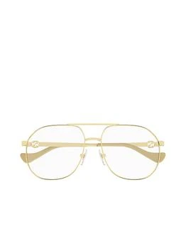 Gucci | Gucci Eyewear Aviator Frame Glasses 7折