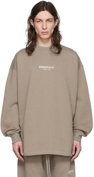 Essentials | Taupe Cotton Sweatshirt商品图片 7折