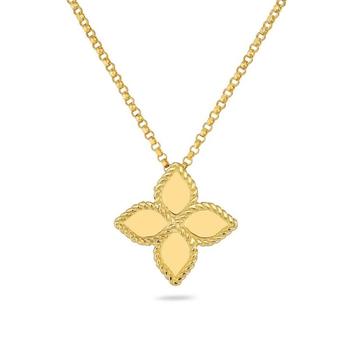 商品Roberto Coin | 18K Yellow Gold Medium Princess Flower Pendant Necklace,商家Jomashop,价格¥7008图片