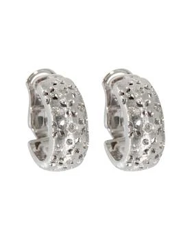 [二手商品] Roberto Coin | Roberto Coin Granada Clip On Hoop Earrings in 18k White Gold 3/8 Ctw,商家Premium Outlets,价格¥17482
