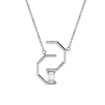 商品AME | Âme Angles 18K White Gold, Lab-Grown Diamond 0.60ct. tw. Signature Pendant Necklace,商家Premium Outlets,价格¥11269图片