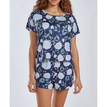 商品iCollection | Women's Ultra Soft 2 Piece Top and Shorts Pajama Set,商家Macy's,价格¥373图片