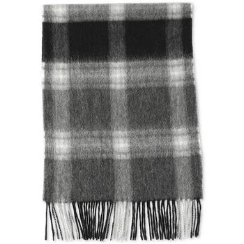 Club Room | Men's Maxwell  Plaid Cashmere Scarf, Created for Macy's,商家Macy's,价格¥314