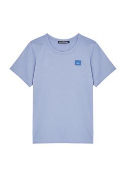 Acne Studios | KIDS Nash lilac logo cotton T-shirt商品图片,