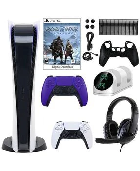 推荐PS5 Digital GOW Console with Extra Purple Dualsense Controller and Accessories Kit商品