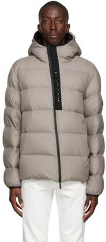 moncler羽绒服, Moncler | Taupe Down Giraud Jacket商品图片 