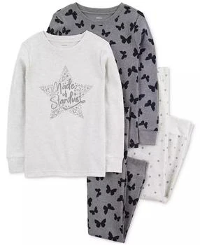 Carter's | Little & Big Girls Butterfly Pajamas, 4 Piece Set,商家Macy's,价格¥329