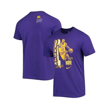lakers评价, NIKE | Men's LeBron James Purple Los Angeles Lakers Select Series MVP Name and Number T-shirt商品图片 7.9折