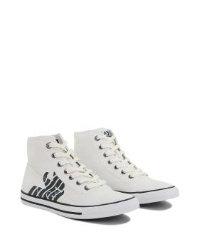 商品Emporio Armani | EMPORIO ARMANI 白色男士帆布鞋 288014-5P299-00010,商家Beyond Italylux,价格¥660图片
