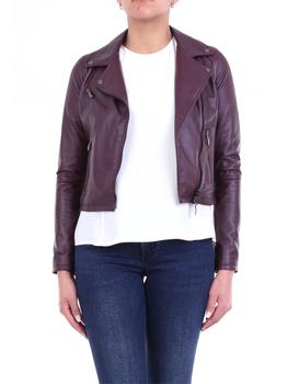 商品EMANUELE CURCI | EMANUELE CURCI Leather jackets Women Plum,商家DRESTIGE,价格¥1358图片