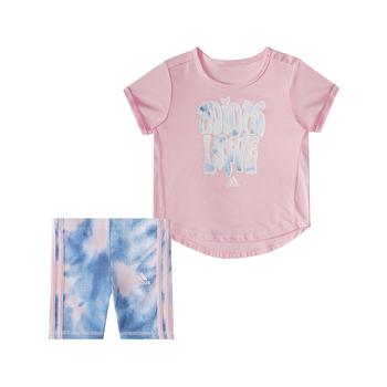 推荐Baby Girls Printed T-shirt and Bike Shorts Set, 2 Piece商品