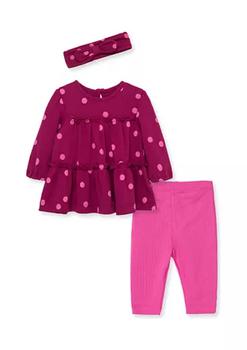 Little Me | Baby Girls Dotty Tunic Set商品图片,6折