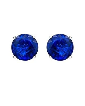 Diana M. | 14kt white gold round sapphire stud earrings containing 0.50 cts tw,商家Premium Outlets,价格¥743