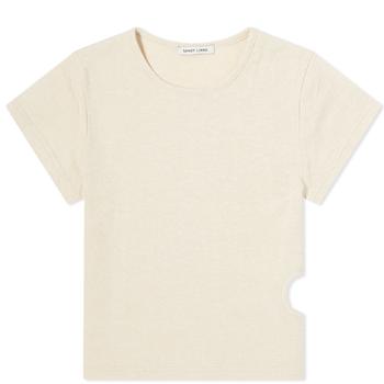 Sandy Liang, Sandy Liang | Sandy Liang Oyster Cut Out Tee商品图片 6.2折, 满$200享9.5折, 满折