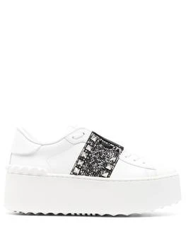 推荐VALENTINO GARAVANI - Rockstud Untitled Leather Sneakers商品