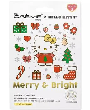 The Creme Shop | x Hello Kitty Merry & Bright Printed Essence Sheet Mask, Set of 3,商家Macy's,价格¥63