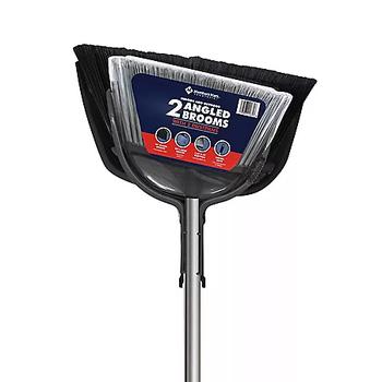 Member's Mark | Member's Mark Commercial Indoor and Outdoor Angle Brooms (2 Brooms & 2x Dustpans)商品图片,