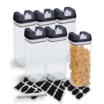 Cheer Collection | 6 Piece Food Storage Containers, 1.2 Liter,商家Macy's,价格¥666