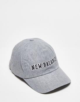 New Balance | New Balance collegiate logo baseball cap in grey商品图片,