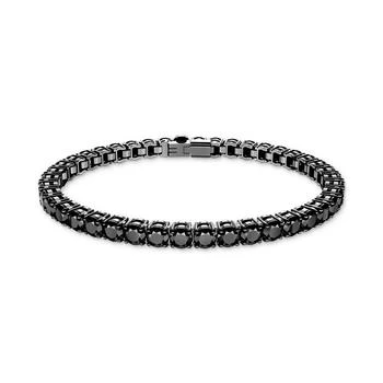 Swarovski | Medium Ruthenium-Plated Jet Crystal Tennis Bracelet,商家Macy's,价格¥1200