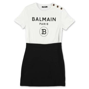 Balmain | Balmain Kids Logo Printed Crewneck T-Shirt Dress商品图片,6.2折起